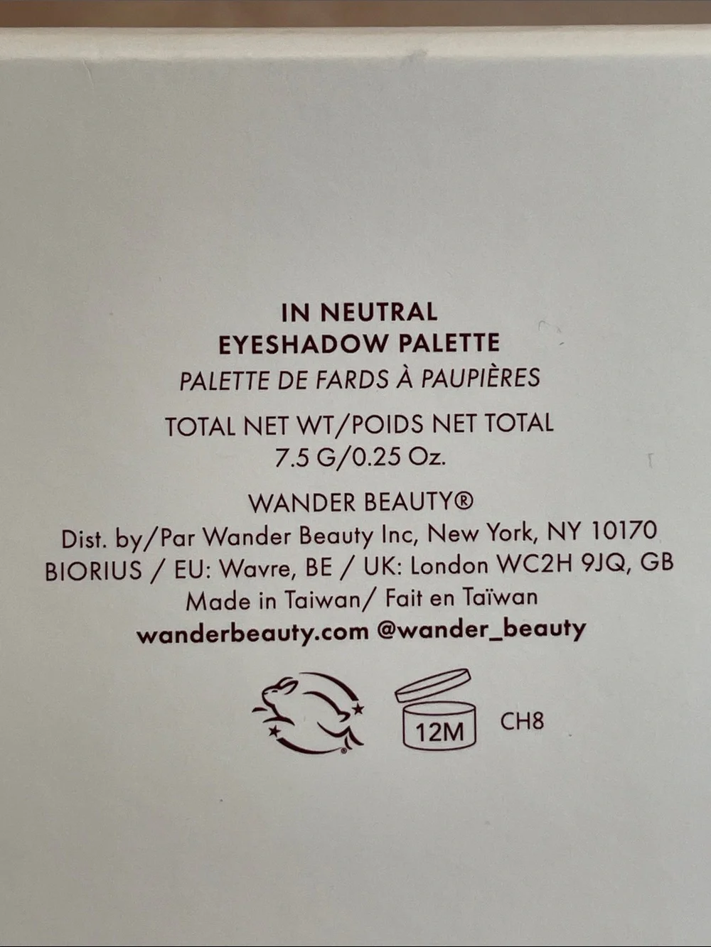 Wander Beauty In Neutral Eyeshadow Palette - NEW $42 MSRP